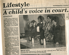 February 1, 1993 - our first class of CASA volunteers were sworn-in